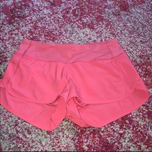 Hot pink lululemon shorts. Size 2